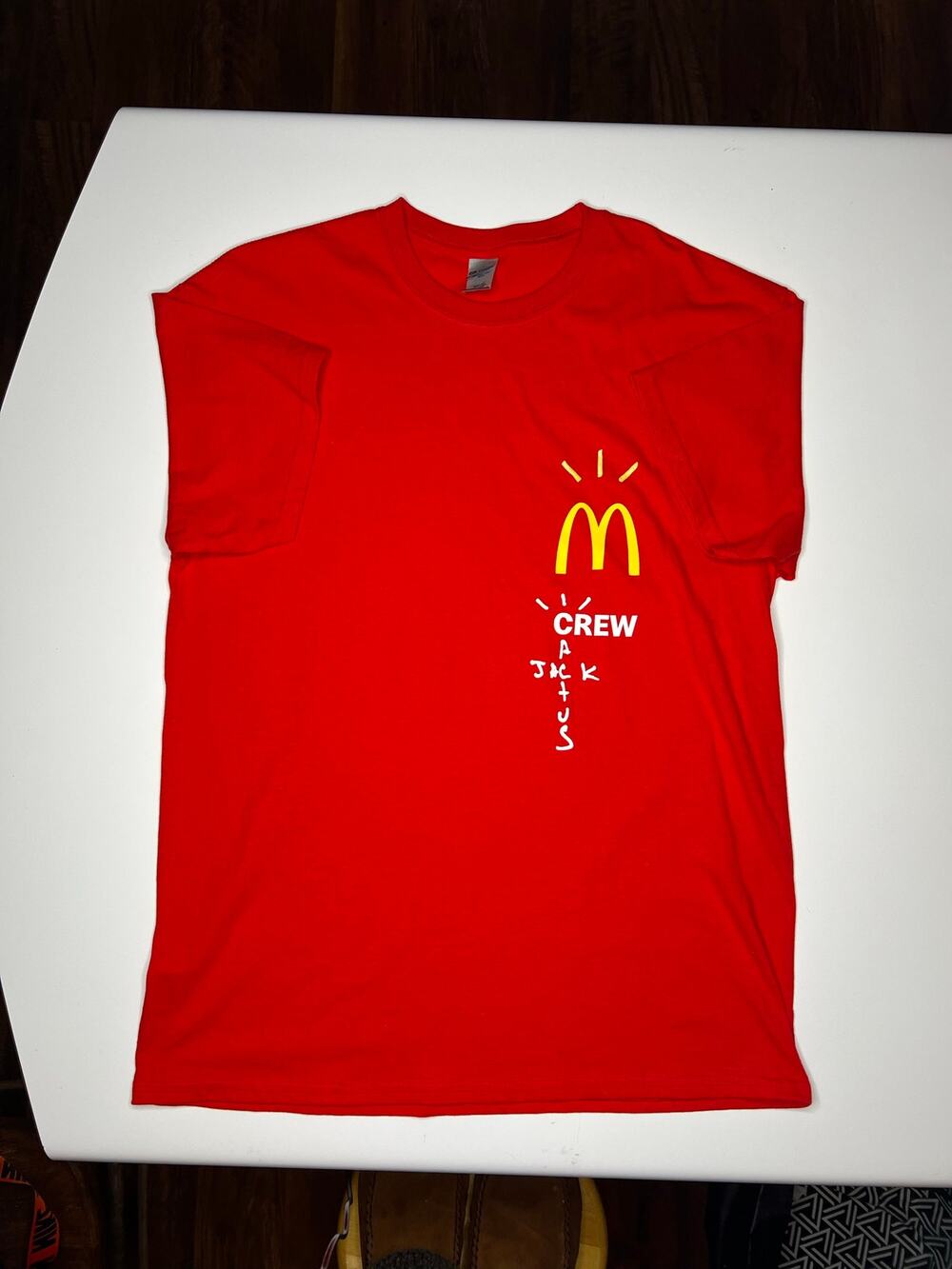 Travis Scott McDonalds Crew Cactus Jack T Shirt Size Large